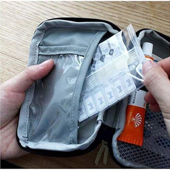 Runilex Small First Aid Kit -- Medicine Storage Bag --(Dark Blue) - Picture 5 of 7